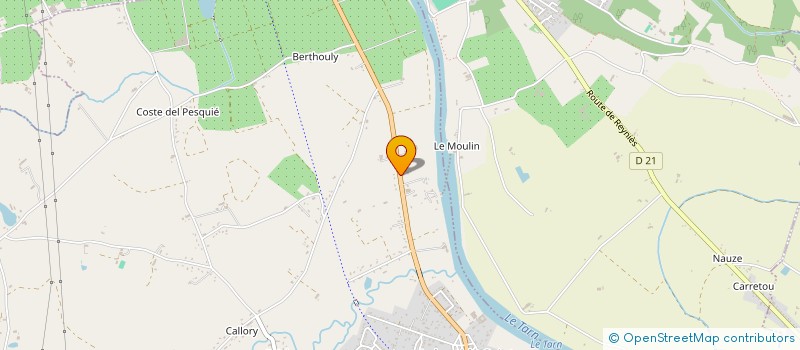 localisation de l'entreprise SCI LOCDIEU  LABASTIDE-SAINT-PIERRE