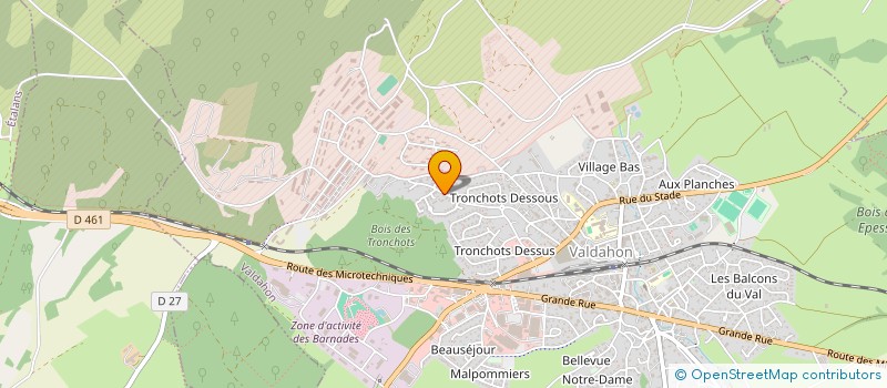 localisation de l'entreprise SCI LOCEA  VALDAHON