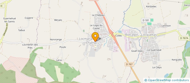 localisation de l'entreprise SCI LOCH & KINE  LOCMARIA-GRAND-CHAMP