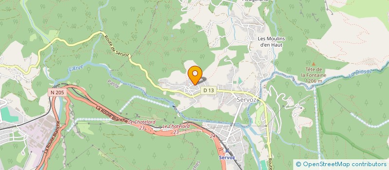 localisation de l'entreprise SCI LOCHU  SERVOZ