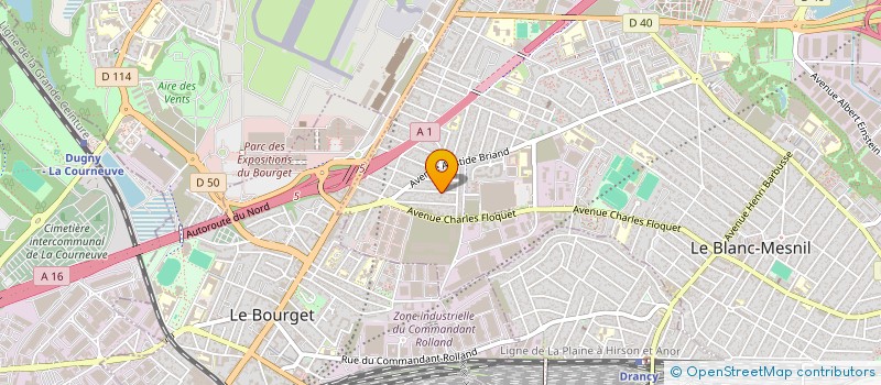 localisation de l'entreprise SCI LOCIN à LE BLANC-MESNIL