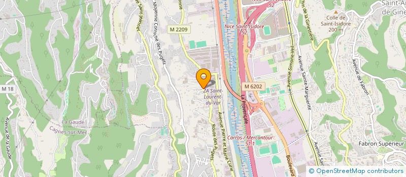 localisation de l'entreprise SCI LOCINDUS  SAINT-LAURENT-DU-VAR