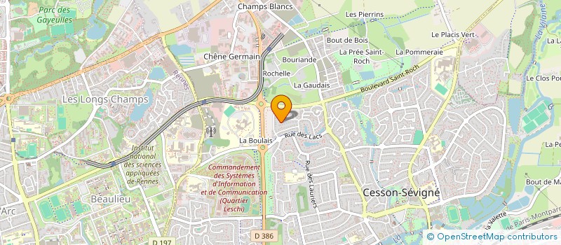 localisation de l'entreprise SCI LOCINTER à CESSON-SEVIGNE