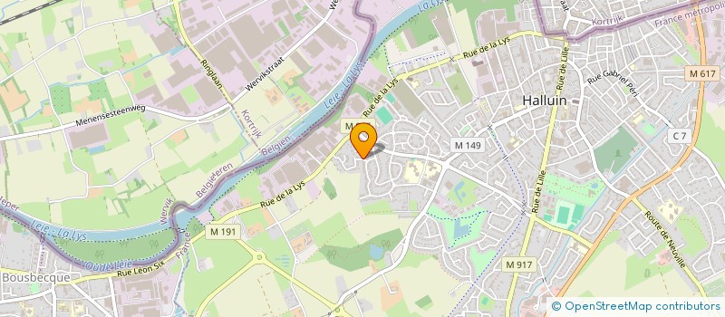 localisation de l'entreprise SCI LOCLALO  HALLUIN