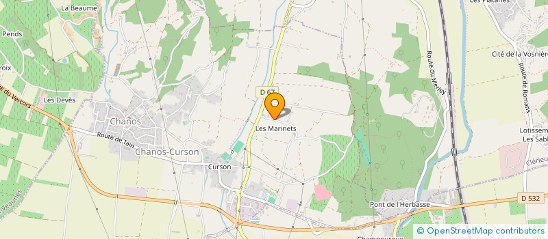 localisation de l'entreprise SCI LOCLAMANCE  CHANOS-CURSON