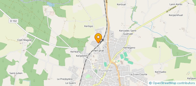 localisation de l'entreprise SCI LOCMARIA  PLUVIGNER