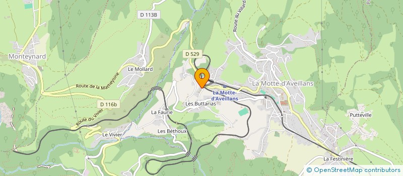 localisation de l'entreprise SCI LOCMOTTE  LA MOTTE-D'AVEILLANS