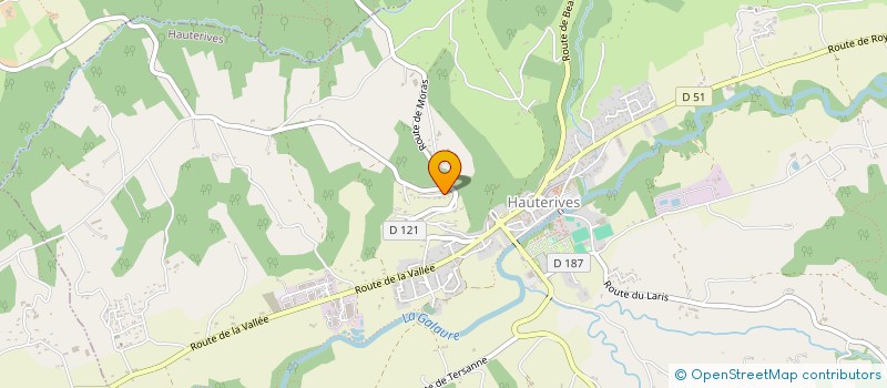 localisation de l'entreprise SCI LOCO  HAUTERIVES