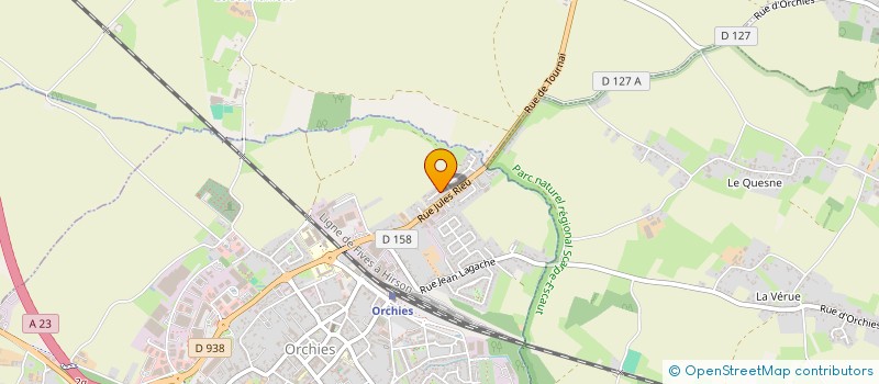 localisation de l'entreprise SCI LOCOGE  ORCHIES