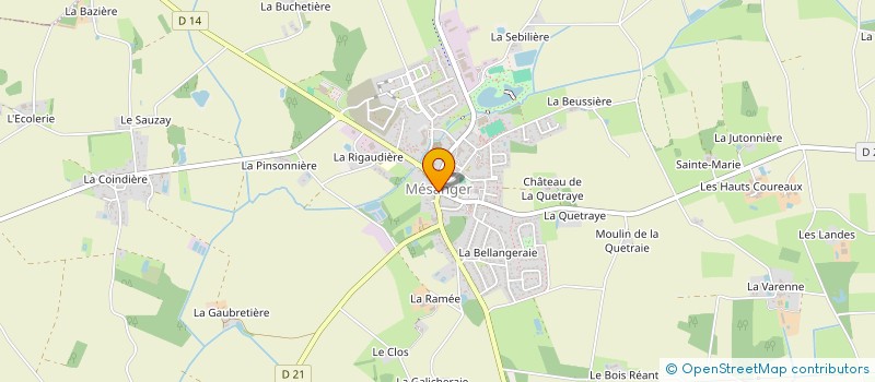 localisation de l'entreprise SCI LOCOM  MESANGER