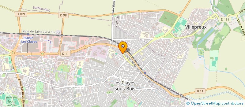 localisation de l'entreprise SCI LOCQUET ST FRANCOIS  LES CLAYES-SOUS-BOIS