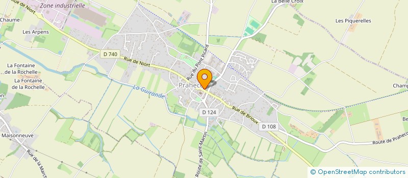 localisation de l'entreprise SCI LOCRINA  PRAHECQ