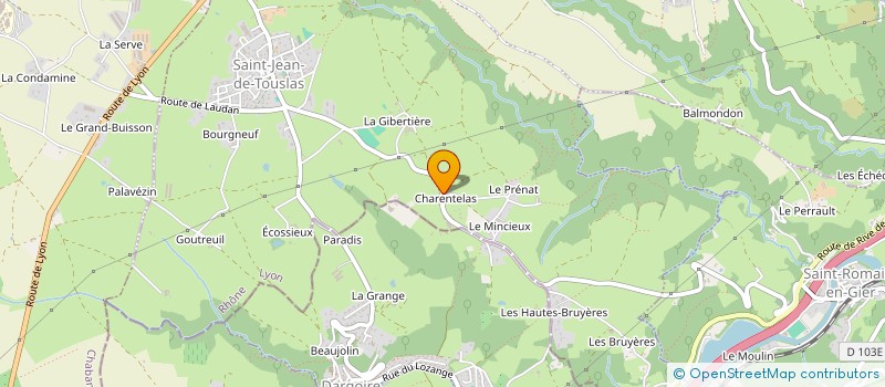 localisation de l'entreprise SCI LOD  ECHALAS