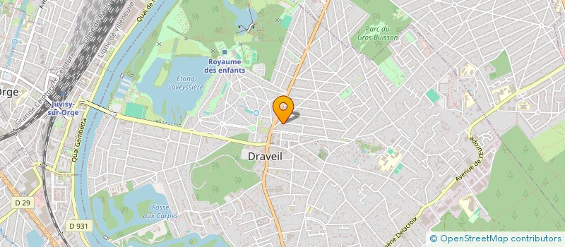 localisation de l'entreprise SCI LODAN à DRAVEIL