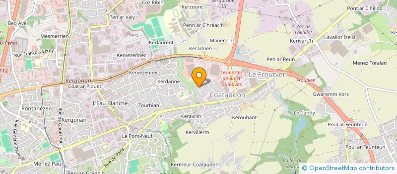 localisation de l'entreprise SCI LODASA  GUIPAVAS