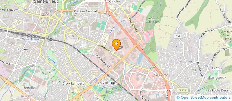 localisation de l'entreprise SCI LODASI à SAINT-BRIEUC