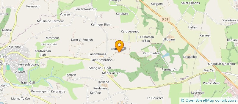 localisation de l'entreprise SCI LODEVEN  BRELES