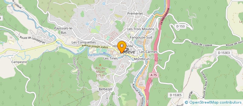 localisation de l'entreprise SCI LODEVOISE  LODEVE