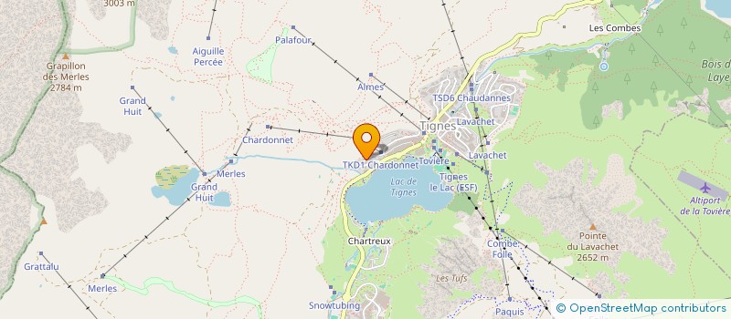 localisation de l'entreprise SCI LODGE DES GLACIERS  TIGNES