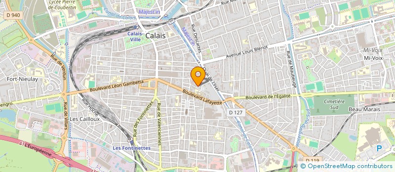 localisation de l'entreprise SCI LODI  CALAIS