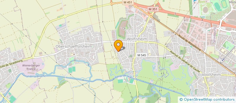 localisation de l'entreprise SCI LOEJELGUCKER  WOLFISHEIM