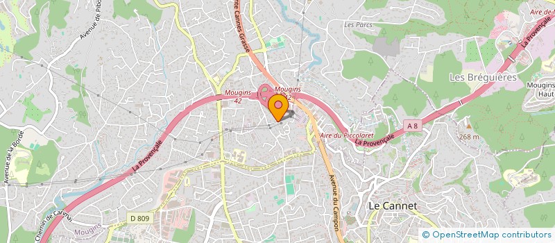 localisation de l'entreprise SCI LOENA à MOUGINS