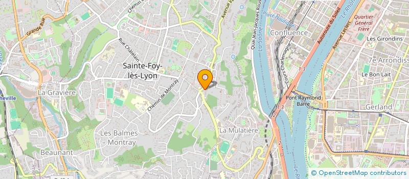 localisation de l'entreprise SCI LOETLU  SAINTE-FOY-LES-LYON