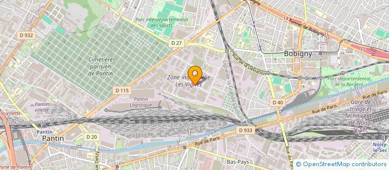 localisation de l'entreprise SCI LOEV  BOBIGNY