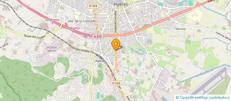 localisation de l'entreprise SCI LOEV à HYERES