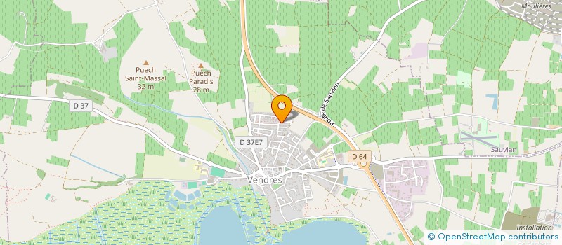 localisation de l'entreprise SCI LOFRE  VENDRES