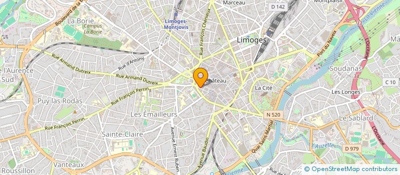 localisation de l'entreprise SCI LOFT à LIMOGES