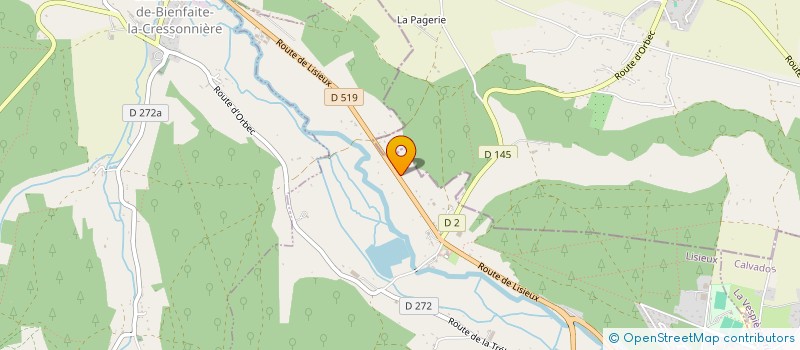 localisation de l'entreprise SCI LOFT  ORBEC