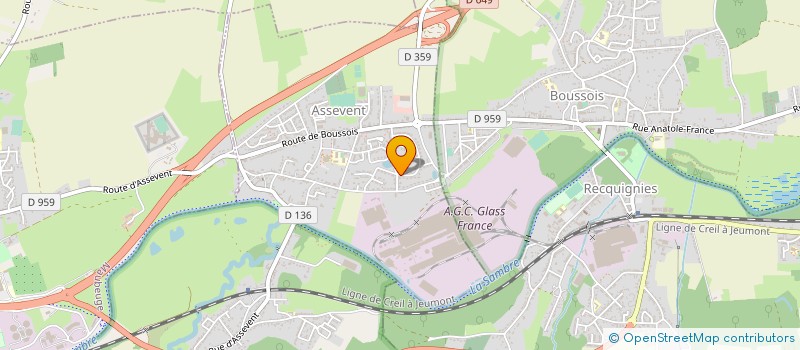 localisation de l'entreprise SCI LOFT  ASSEVENT