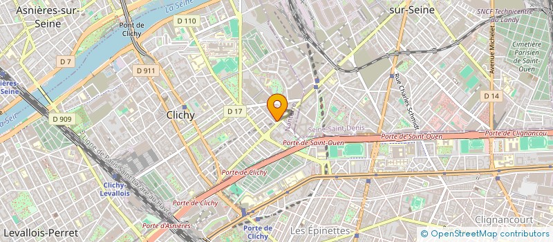 localisation de l'entreprise SCI LOFT PASTEUR à CLICHY