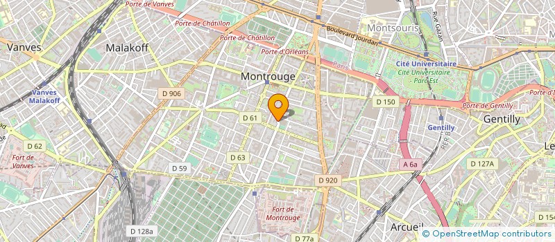 localisation de l'entreprise SCI LOFT TREUIL-SANSONE  MONTROUGE