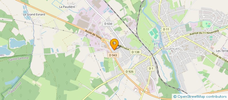 localisation de l'entreprise SCI LOG 36 à BUZANCAIS