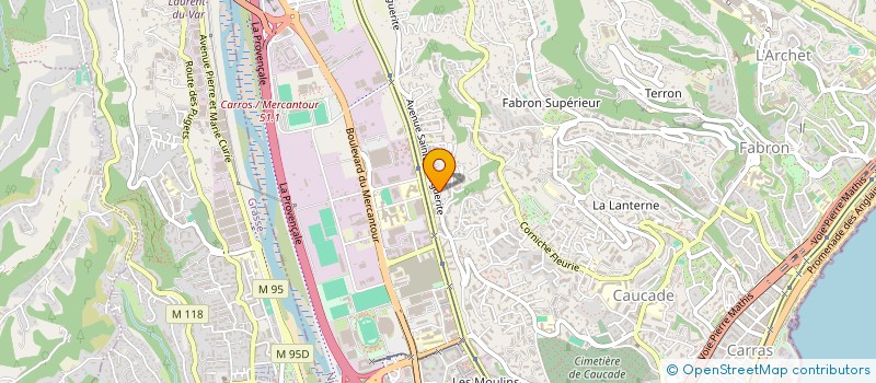localisation de l'entreprise SCI LOGADAM à NICE