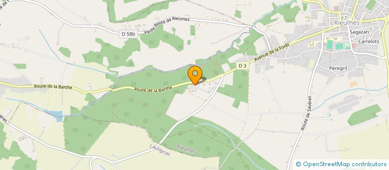 localisation de l'entreprise SCI LOGE  RIEUMES