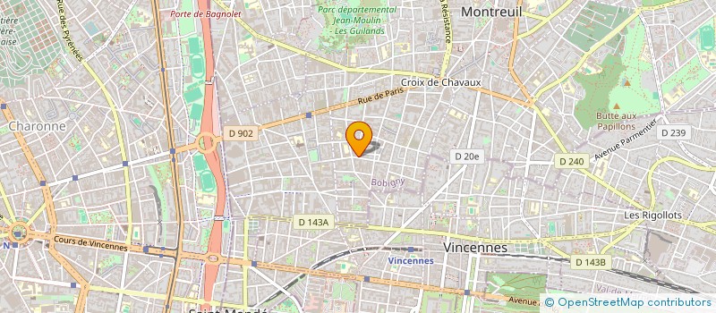 localisation de l'entreprise SCI LOGEAIS à MONTREUIL