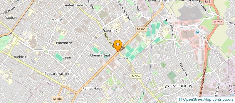 localisation de l'entreprise SCI LOGECAR  ROUBAIX