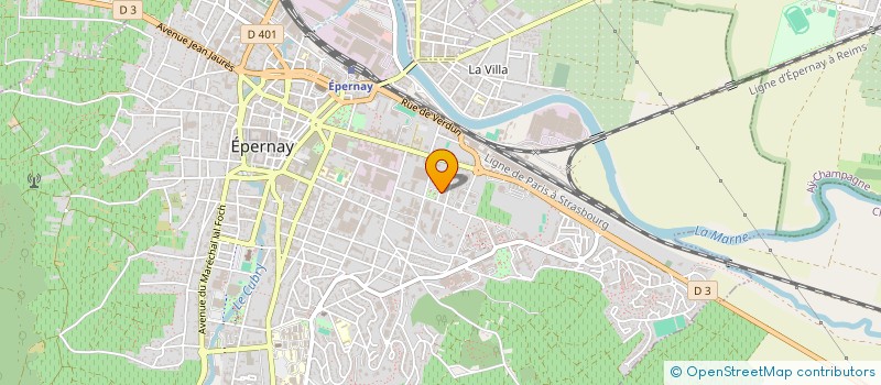 localisation de l'entreprise SCI LOGEROT  EPERNAY