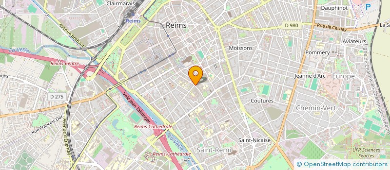 localisation de l'entreprise SCI LOGES COQUAULT  REIMS