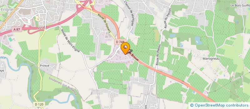 localisation de l'entreprise SCI LOGES DES HALLES  MONTREUIL-JUIGNE