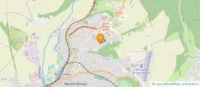 localisation de l'entreprise SCI LOGESI à NEUFCHATEAU