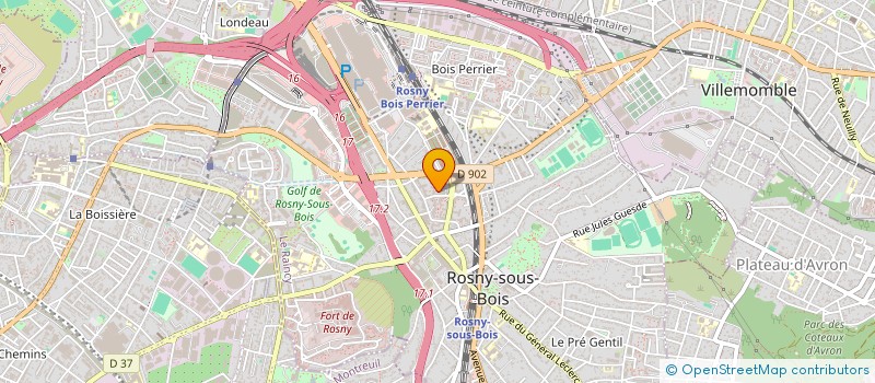 localisation de l'entreprise SCI LOGEVO à ROSNY-SOUS-BOIS