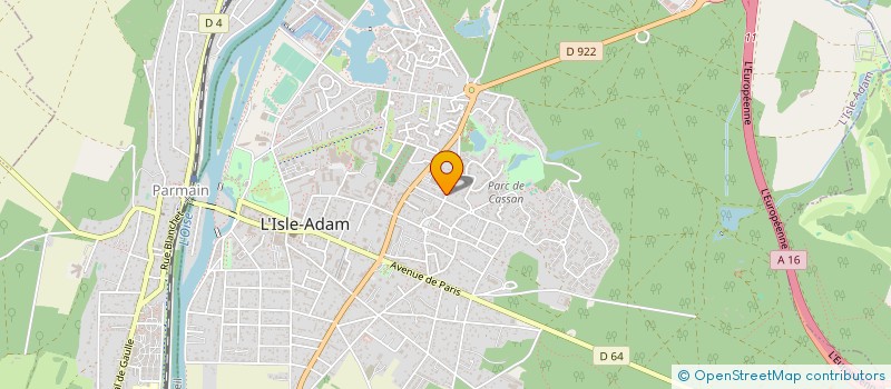 localisation de l'entreprise SCI LOGI 2000 à L'ISLE-ADAM