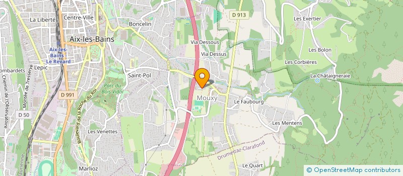 localisation de l'entreprise SCI LOGI  MOUXY