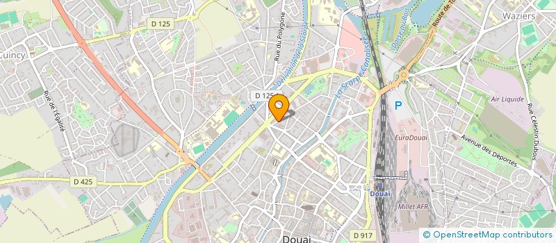localisation de l'entreprise SCI LOGI à DOUAI