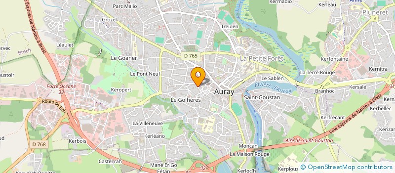 localisation de l'entreprise SCI LOGI-SANTE à AURAY
