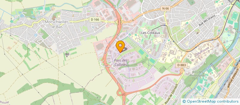 localisation de l'entreprise SCI LOGIEST  MULHOUSE